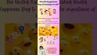 "Celebrate World Happiness Day: Spreading Joy and Positivity to Everyone!" World Happiness Day 2023