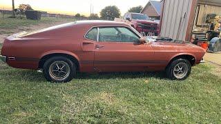 1969 mustang Mach 1 as it arrived.