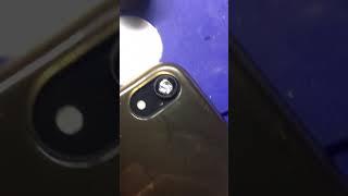 Замена стекла камеры Iphone XR без разбора и фена.