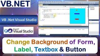 P9 | Windows Application to Change Background of Form, Label, Textbox & Button on Click of Button