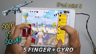 iPad Mini 5 PUBG 5 Finger + Gyro Solo Vs Squad Full Handcam | ipad Mini 5 Test 2023-ipad Mini 5 Pubg