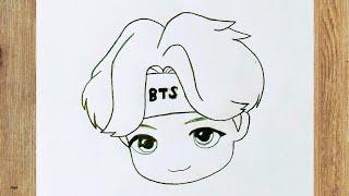 How to draw Jimin From TinyTan - BTS Drawing / Drawing Tutorial Step by Step / BTS tiny tan / bts