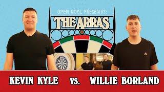 ️ 9 DART SENSATION WILLIE BORLAND vs KEV KYLE! #darts #dartschallenge #football