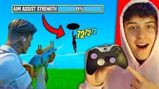 Controller Player Tries No Aim Assist In Fortnite.. (Still OP?) | Kybo