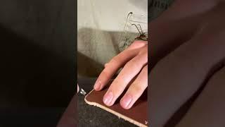 Part one - Beveling & Sanding • Pancake Style Phone Case Series #leathercraft  #leatherwork