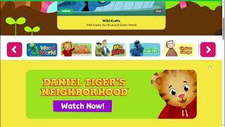 The New PBS Kids Website Video Layout Page