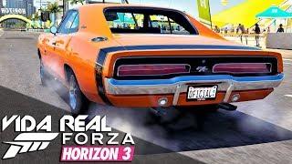 Forza Horizon 3 Vida Real - TESTANDO o MEU DODGE CHARGER ! #15