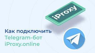 Видеоинструкция как подключить Telegram-бот iProxy.Online