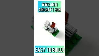 How to build a Lego WW2 German Anti-Aircraft Gun - Simple Tutorial  #shorts #lego  #ww2