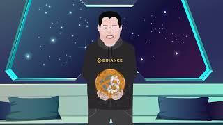 Bitcoin and Binance = BNBTC 21 Million token. Changpeng Zhao video colliding the two Number 1 Coins.