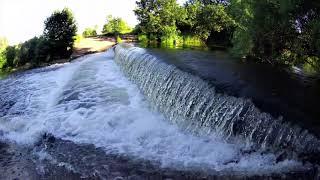 Водопад в Зелёном городе, река Кудьма, Нижегородская область. Самый небольшой водопад в России.