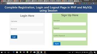 Registration and Login Form in PHP and MySQL in Hindi [ login system using PHP with MySQL in Hindi ]