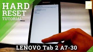 How to Hard Reset LENOVO Tab 2 A7-30 - Format / Restore Tablet