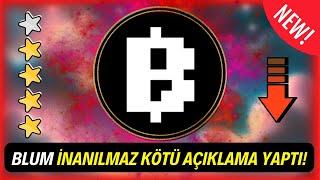 BLUM İNANILMAZ KÖTÜ AÇIKLAMA YAPTI! (Blum Coin Paws Airdrop Memeland Para Çekme)