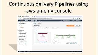 continuous delivery pipelines using aws-amplify console (EP-2)