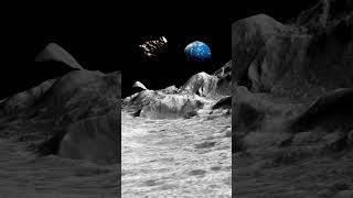 The moon and our earth #universe #spacetravel #planet