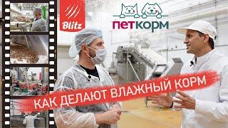 Эксклюзив! Как делают влажный корм для кошек и собак Blitz | Обзор завода ПетКорм