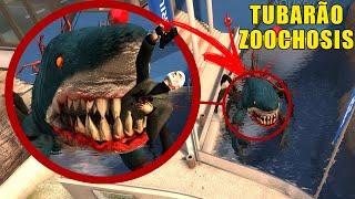 SOBREVIVI a TUBARÃO MONSTRO do ZOOCHOSIS no GARRY'S MOD! - NightExtreme