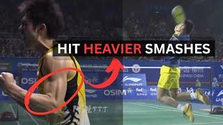 How to hit HEAVIER and FASTER smashes like Lin Dan (Power training secrets and exercises) Tutorial