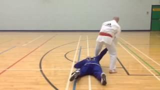 Jujitsu technique demonstrated by Sensei Andy Wilshaw of NT