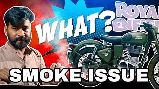 Royal Enfield Classic 350 Smoking like CRAZY! (VIRAL) #royalenfield