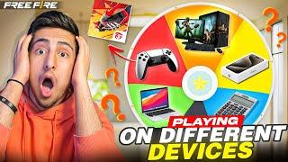 Playing Free Fire On Different DevicesPc Mobile Ps5 And More[A_s Gaming] - Free Fire India