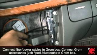 HOW TO remove car stereo from 2005 Mercedes E320 and install Bluetooth Android Car Kit by GROM