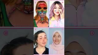 TikTok makeup trend - Rainbow  " from 2022" |  Pinned your comment | #makeup #transition