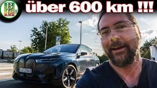 BMW iX xDrive 50 - Reichweiten Test - Weit fahren ;)