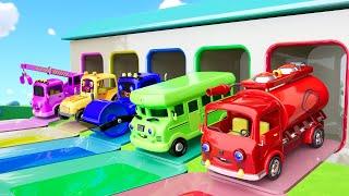 Learn Colors with Cars | Kids Cartoon | Color Songs | Bibabibo Nursery Rhymes & Kids Songs