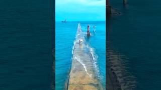 Ram Setu Dhanushkodi,Rameshwaram #ramsetu #dhanushkodi #hindustanimusafir