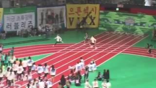 [FANCAM]160829 BTS 400M relay race @ISAC