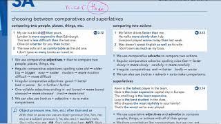 English File Intermediate Grammar 3A, Comparatives and Superlatives