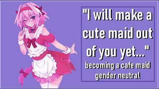 asmr head maid turns you into a café maid roleplay gender neutral M4A