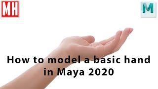 Maya 2020 beginners tutorial : How to model a basic human hand