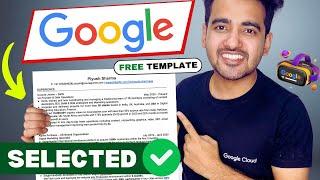 How My Resume Got Selected in Google {Resume Template Added to Download} ATS Friendly Resume