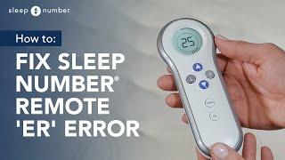 Sleep Number® Remote “Er” Error Code: Fix Connectivity Error