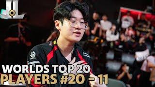 #Worlds2024 Top 20 Player Rankings Part One #20 - 11