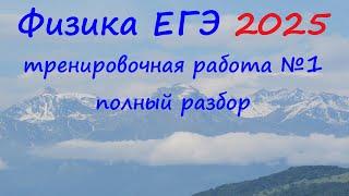 ЕГЭ Физика 2025 Статград Тренировочная работа 1 от 16.10.2024 Полный подробный разбор всех заданий