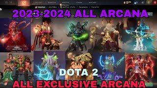 DOTA 2 ALL ARCANA | ALL EXCLUSIVE ARCANA THAT UNAVAILABLE IN THE MARKET OF DOTA AND STEAM