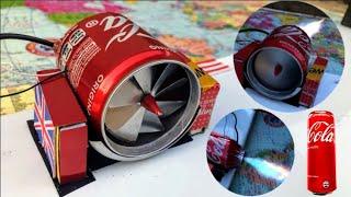 How to make jet engine using soda can l diy jet engine l homemade mini jet engine