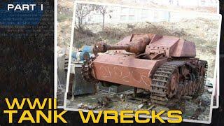 WWII Tank Wrecks - German Panzer I - Panzer II - Wespe - StuG. Part I 2015.