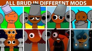 Incredibox Sprunki ALL BROWN BRUD in Different Mods