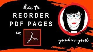 How to reorder PDF pages in Adobe Acrobat Pro!