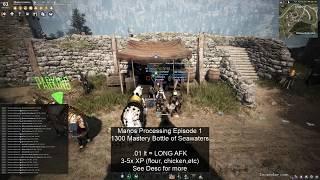 AFK Manos process for Days? 2020 Processing Bottle of Seawater Salt High XP low weight BDO 4k UHD