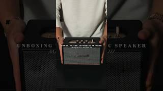 Unboxing the aesthetic  speaker / Marshall acton III Bluetooth