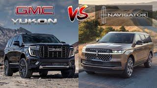 2025 GMC Yukon Denali Ultimate vs 2025 Lincoln Navigator Black Label Compared | SUV Battles!