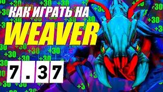 Разбор реплея(гайд) на ВИВЕРА от 9.2к игрока | ИЗИ ММР | 7.37 | Wolcodoom Weaver DOTA 2