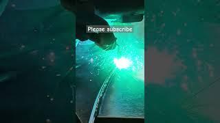 Watch how Mig welding works on aluminium #ytshort #aluminumwelding