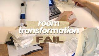 aesthetic room transformation fail | diy makeover gone wrong 